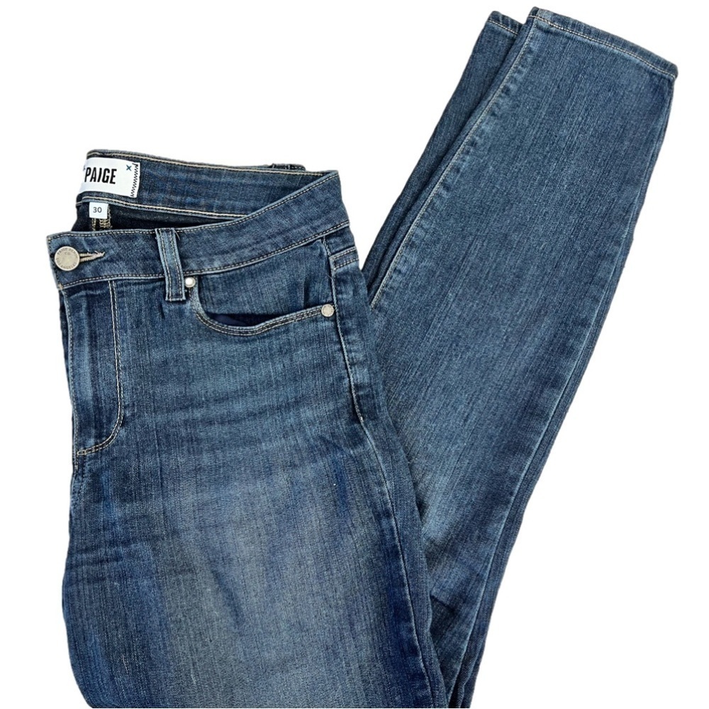 PAIGE Vertugo Skinny Jeans, Medium Wash Size 30, 27” inseam